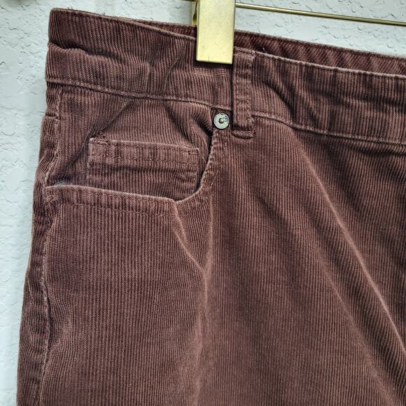 Coldwater Creek Corduroy Pants Womens Size 14 (35 Waist) Brown Straight Leg - Picture 7 of 11
